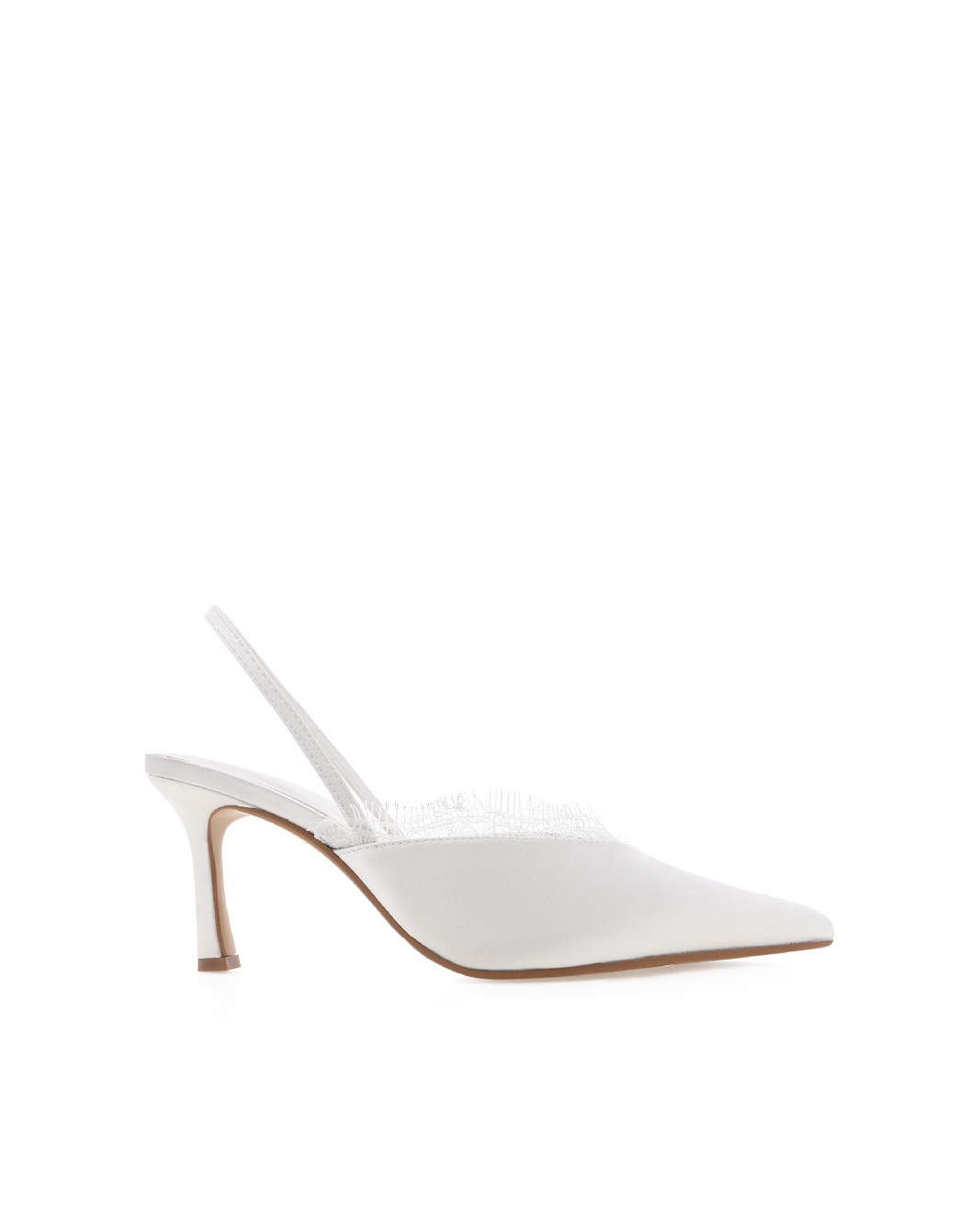 XIANA - WHITE SATIN-PUMPS-Billini-Billini