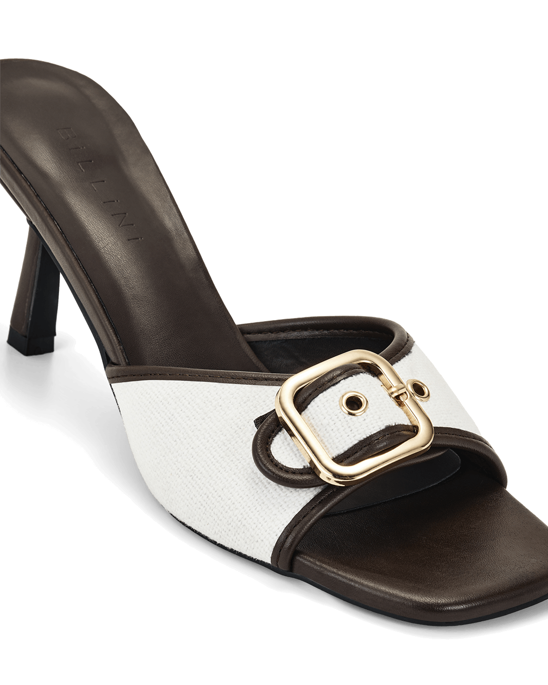 YASH - CREAM LINEN-CHOCOLATE-Heels-Billini-Billini