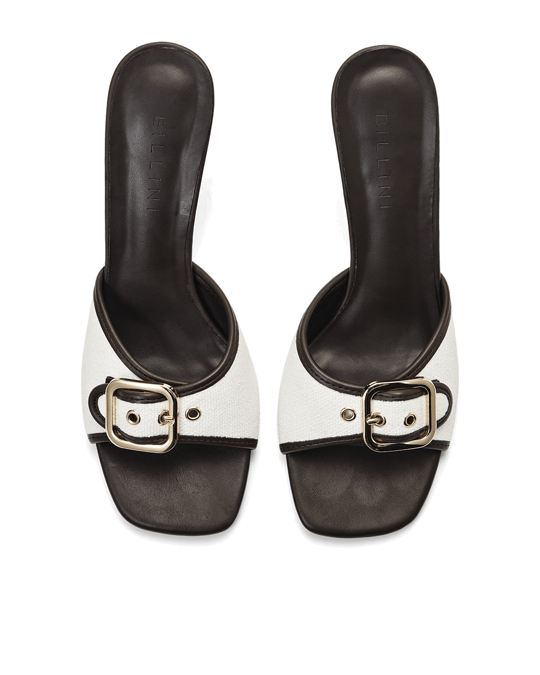 YASH - CREAM LINEN-CHOCOLATE-Heels-Billini-Billini