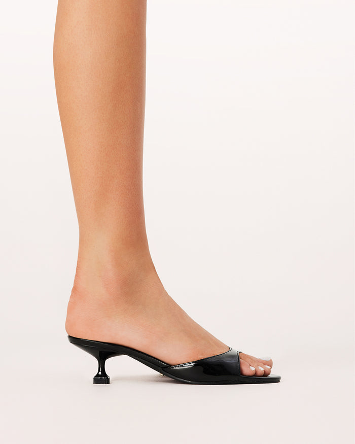 YASSER - BLACK PATENT-Heels-Billini-Billini