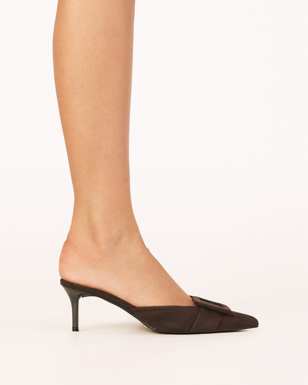 YORKIE - DARK CACAO SUEDE-PUMPS-Billini-Billini