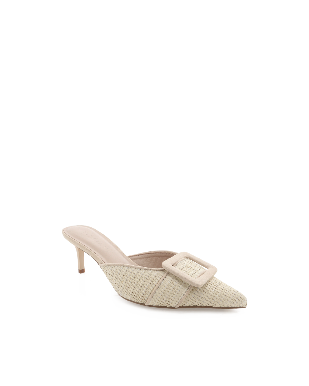 YORKIE - NATURAL RAFFIA-WHEAT SUEDE-PUMPS-Billini-Billini