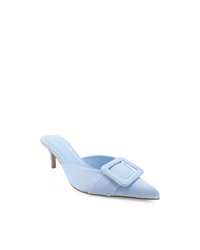 YORKIE - POWDER BLUE SATIN-PUMPS-Billini-Billini