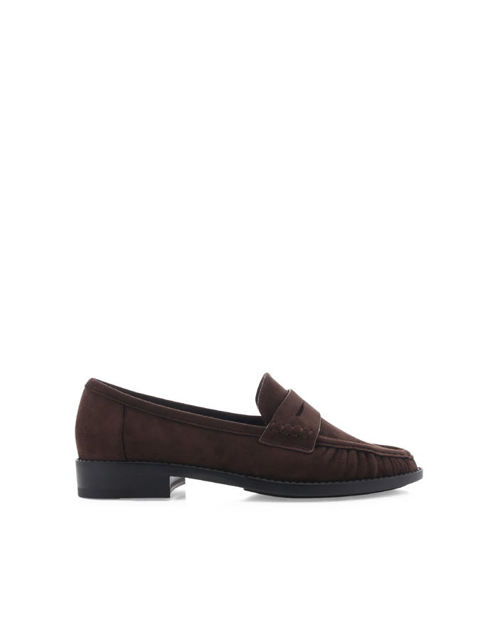 ZACCAI - DARK CACAO SUEDE-Flats-Billini-Billini