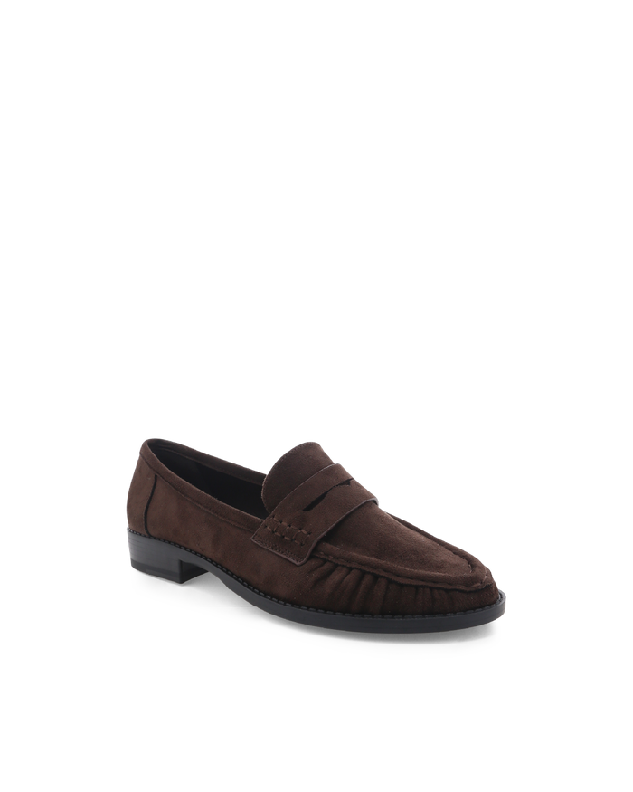 ZACCAI - DARK CACAO SUEDE-Flats-Billini-Billini