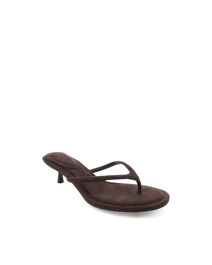ZAVEN - DARK CACAO SUEDE-Heels-Billini-Billini