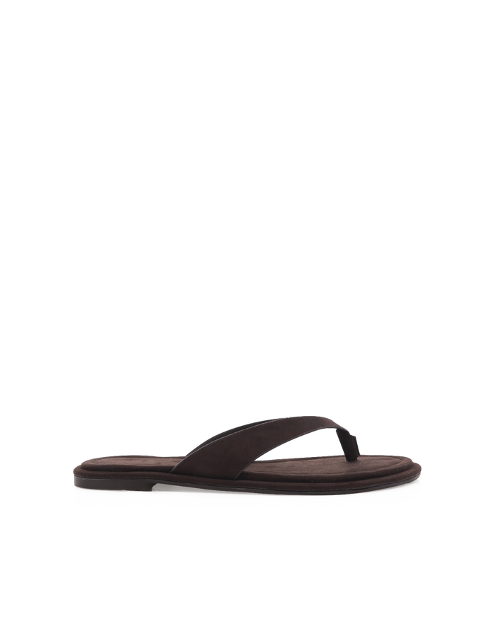 ZENOBIA - DARK CACAO SUEDE-Sandals-Billini-Billini