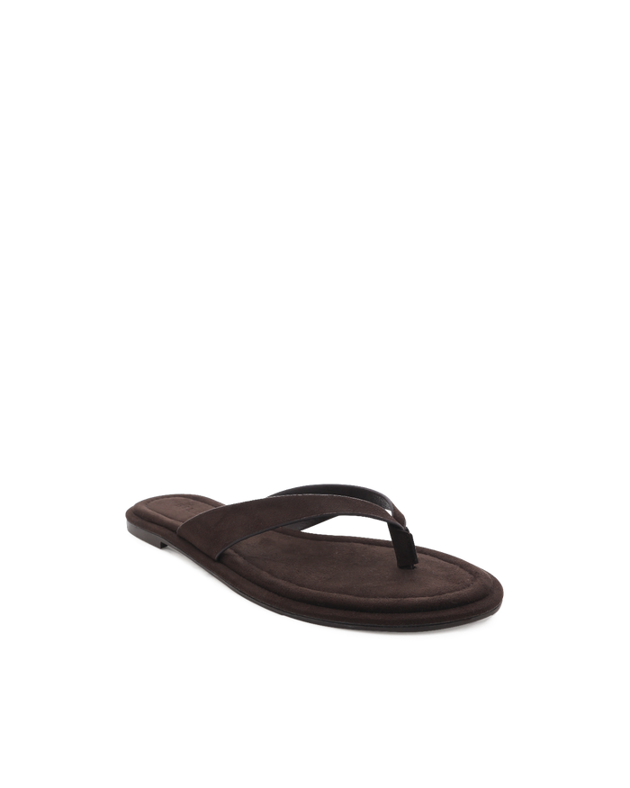 ZENOBIA - DARK CACAO SUEDE-Sandals-Billini-Billini