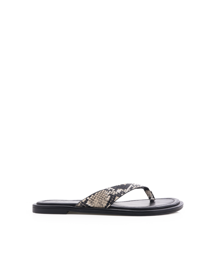 ZENOBIA - ECRU SNAKE-Sandals-Billini-Billini