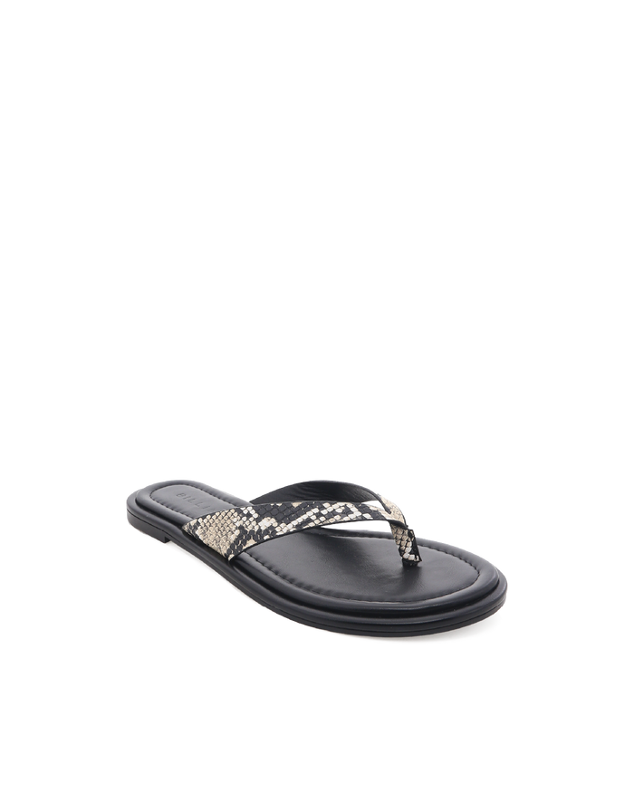 ZENOBIA - ECRU SNAKE-Sandals-Billini-Billini