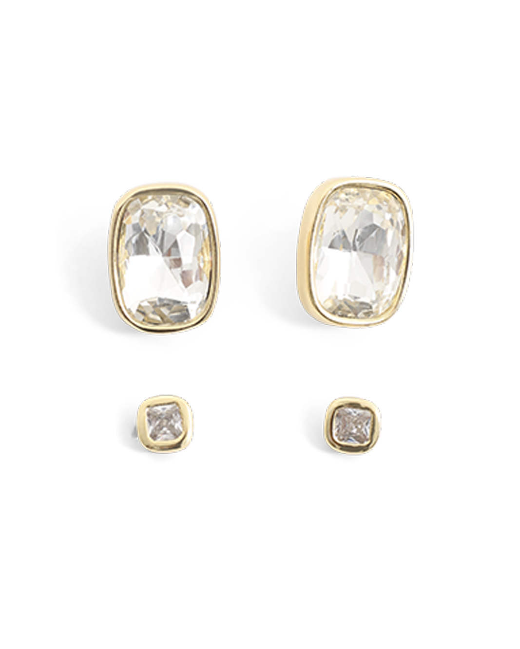 ZIA EARRING PACK - GOLD PLATED 18K-DIAMANTE-JEWELLERY-Billini-Billini