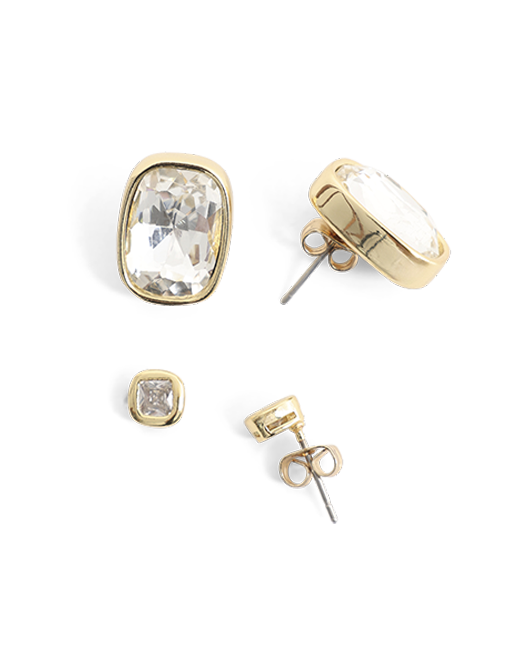 ZIA EARRING PACK - GOLD PLATED 18K-DIAMANTE-JEWELLERY-Billini-Billini