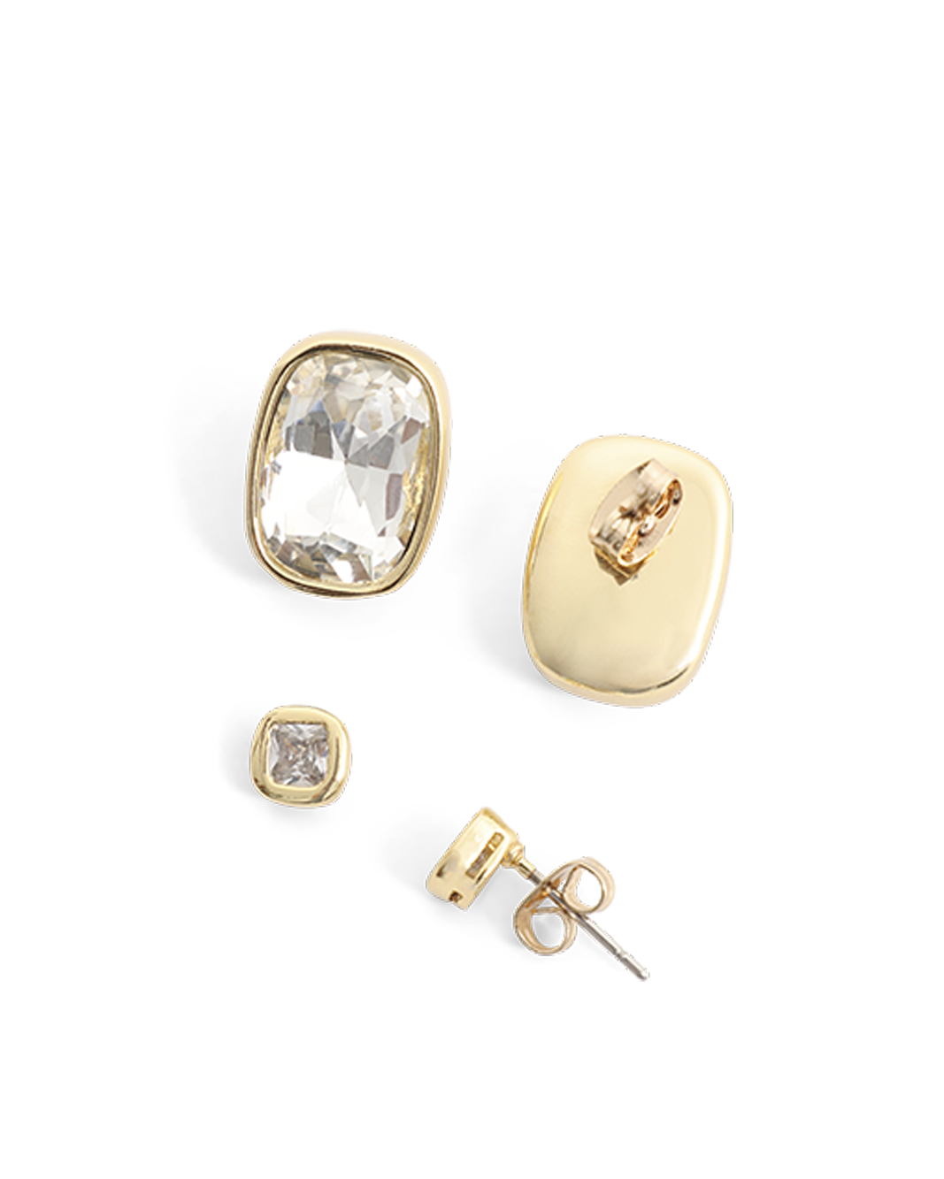 ZIA EARRING PACK - GOLD PLATED 18K-DIAMANTE-JEWELLERY-Billini-Billini
