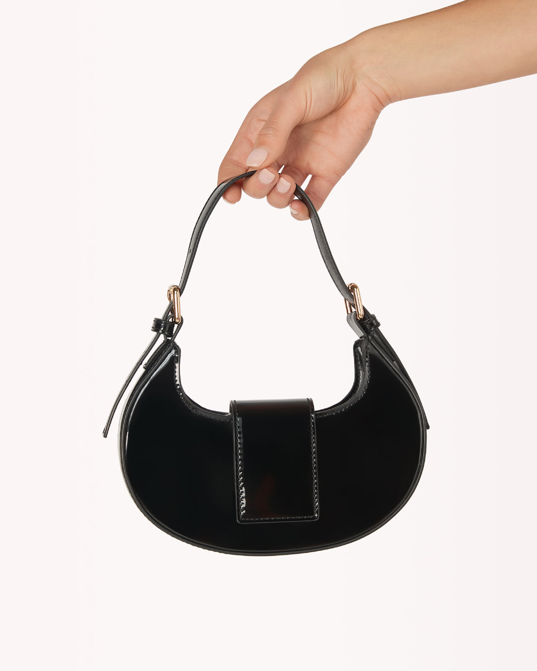 ATTICA CROSS BODY BAG - BLACK PATENT-Handbags-Billini-O/S-Billini