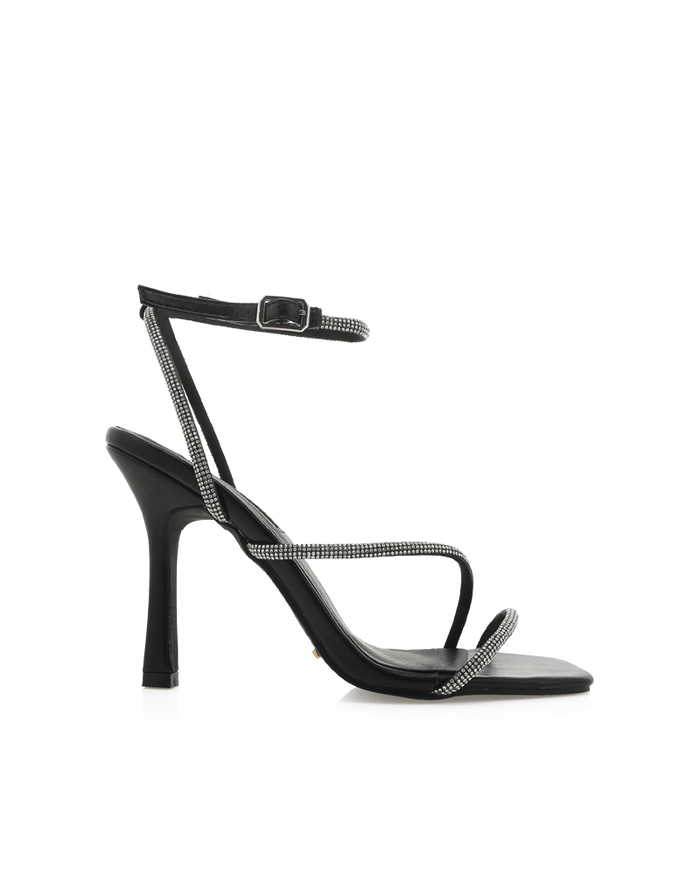 BRYAR - BLACK-DIAMANTE-Heels-Billini-Billini