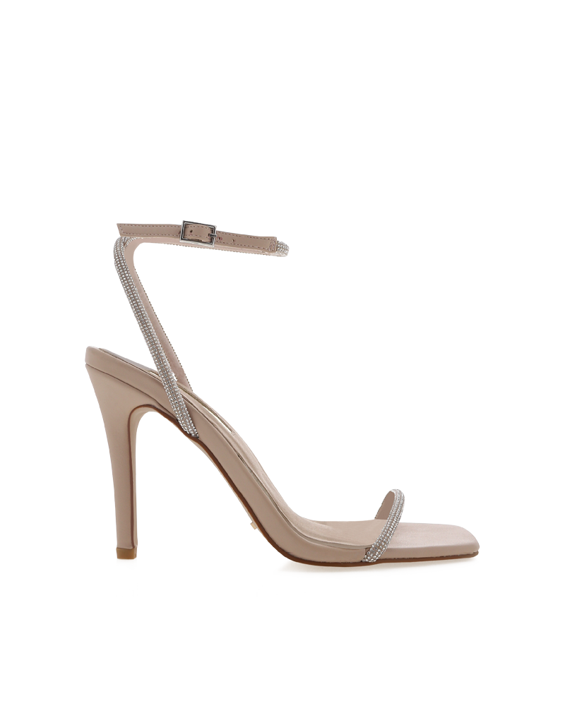 STARLETTE - DIAMANTE-NUDE-Heels-Billini-Billini