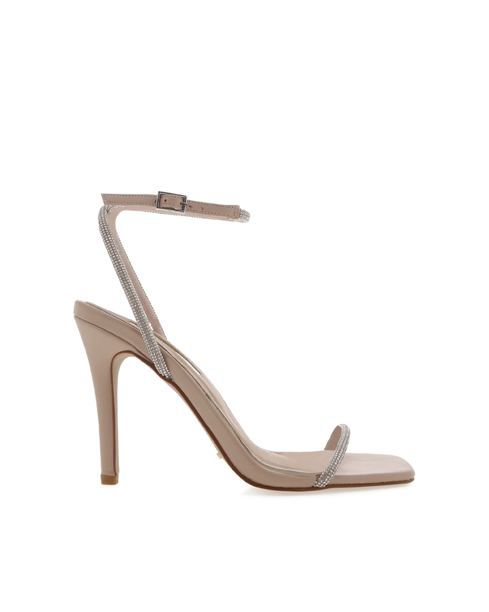 STARLETTE - DIAMANTE-NUDE-Heels-Billini-Billini