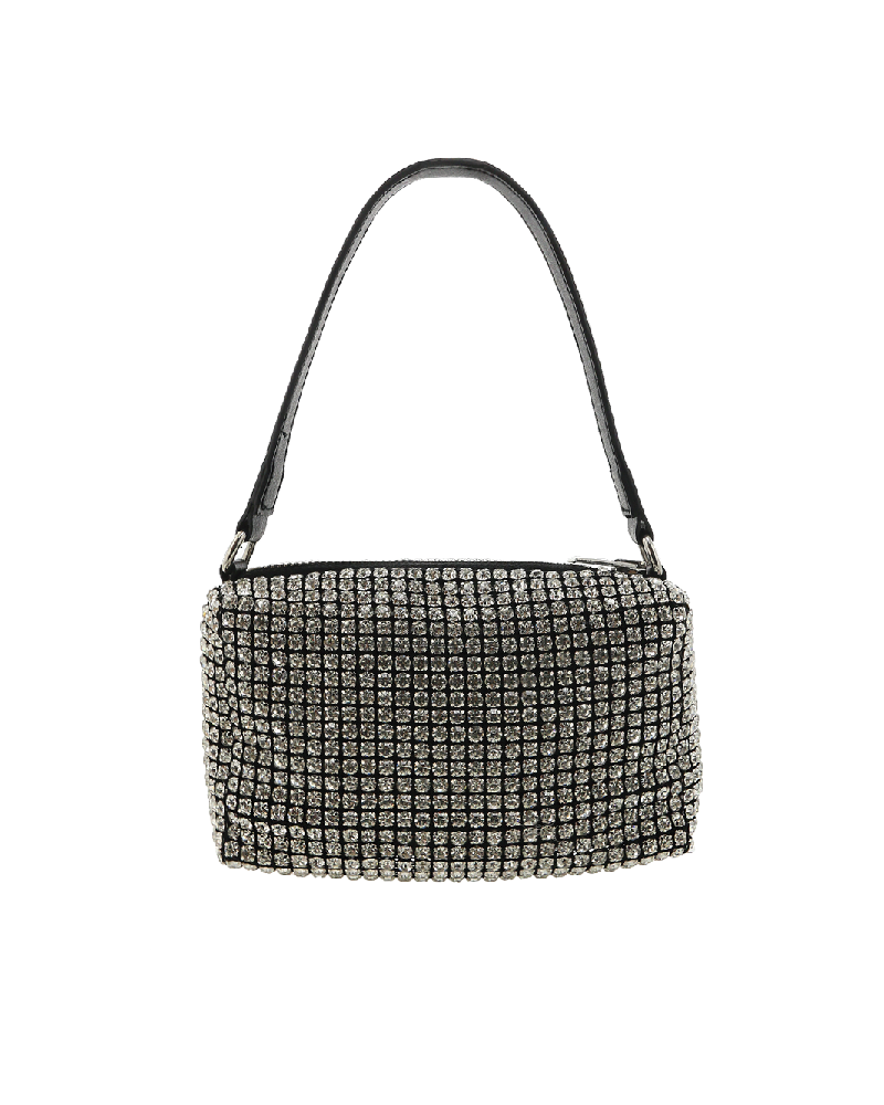 Black and silver purse on sale