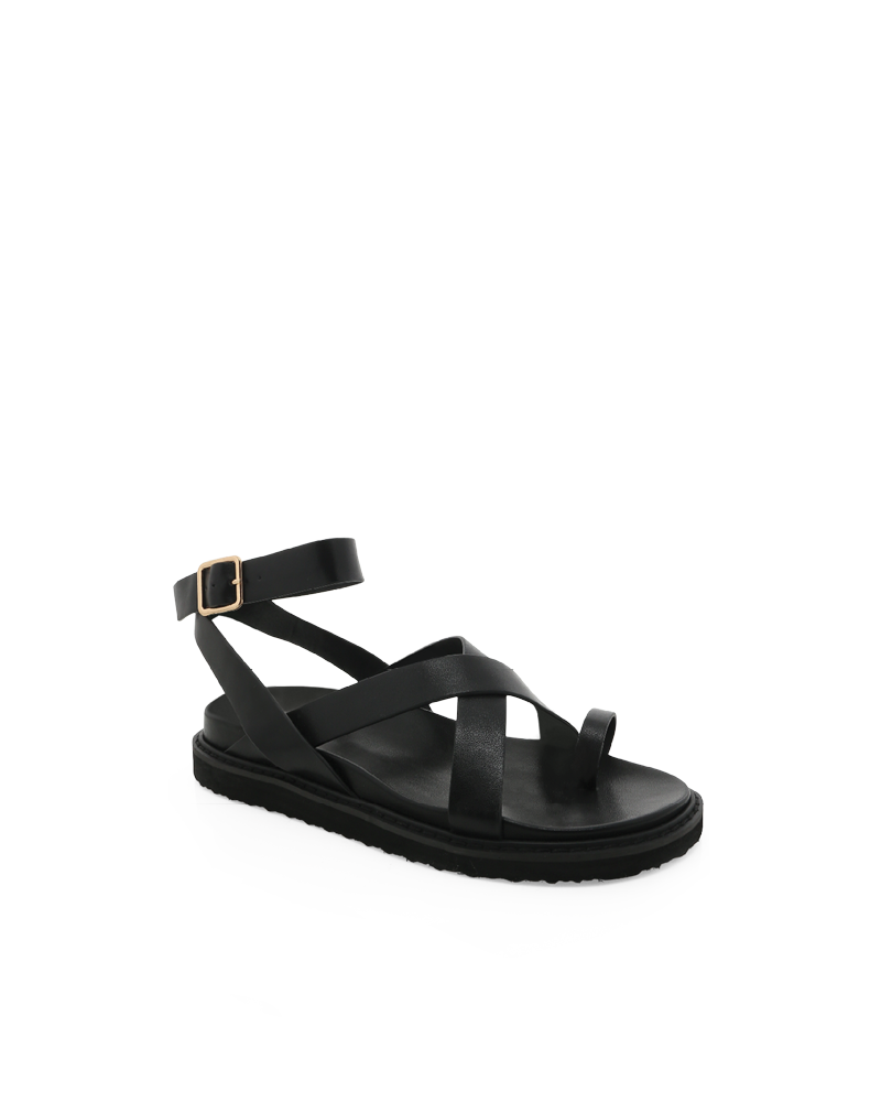 ZINNIA - BLACK-Sandals-Billini-Billini