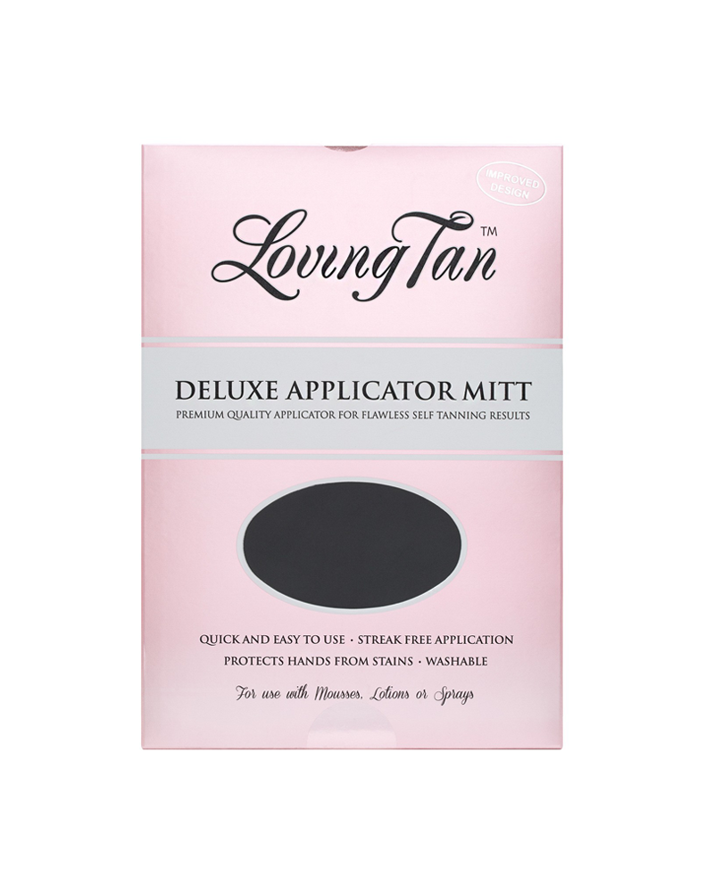 DELUXE SELF TANNING MITT - BLACK-TANNING-LOVING TAN-O/S-Billini